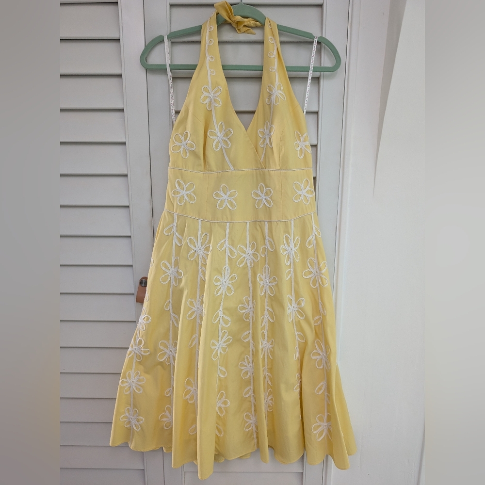 Lilly Pulitzer Floral yellow dress NWT size 8